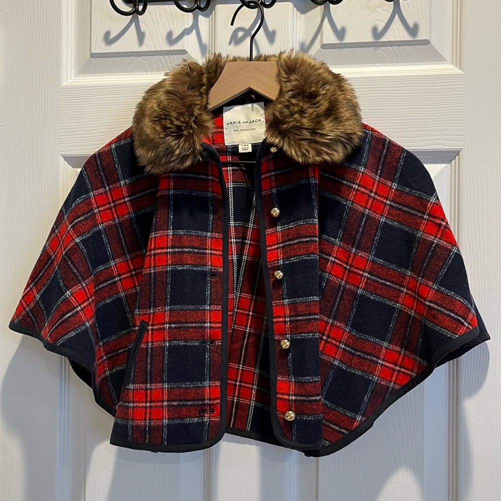 Janie and Jack Faux Fur Cape